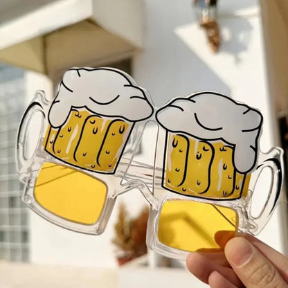 1-60Pcs Beer Mug Eyeglasses Party Decor Novelty Sunglasses Photo Props For Graduation Party Supplies Beach Pool Party Favors