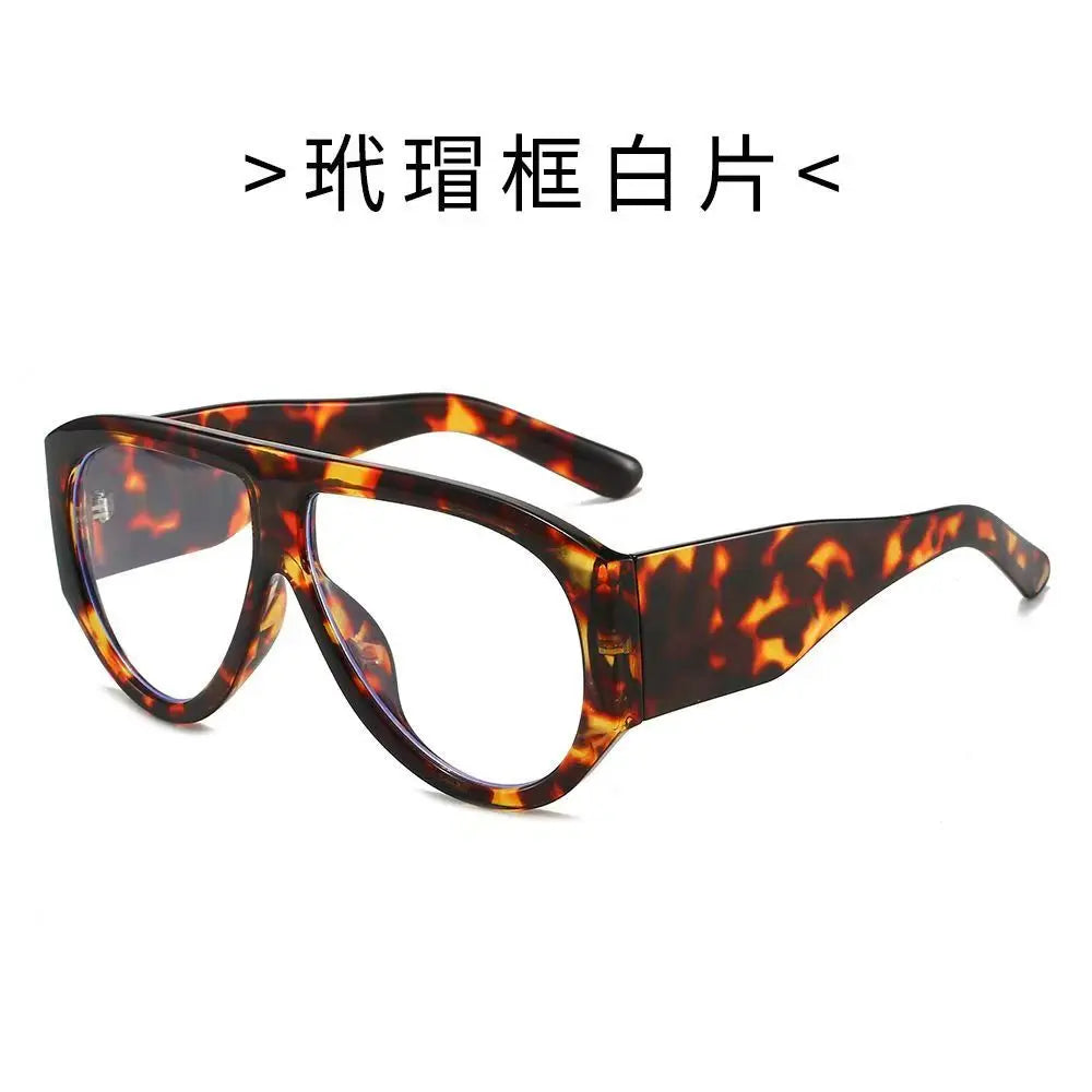 New Women's Men's Big Frame Sunglasses Fashion Retro Trend Sun Glasses Travel Street Photo Holiday Party Beach Eyewear