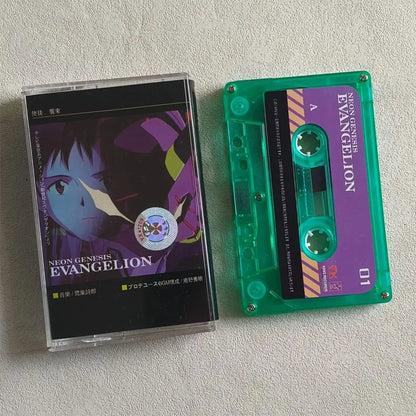 Evangelion Music Tape Anime Ikari Shinji Evangelion-01 Music Walkman Cassettes Cartoon Soundtracks Box Walkman Tape Collectible
