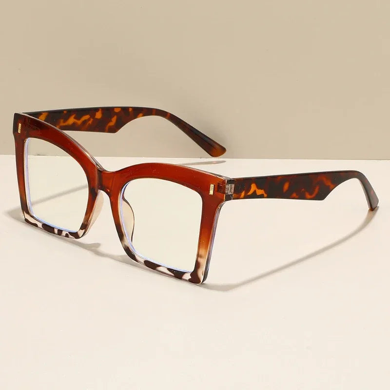 2025 New Style Reading Glasses for Women Fashion Men Oversized Square Prescription Glasses Large Frame Anti-blue Presbyopia