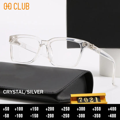 O-Q CLUB Square Plus Reading Glasses for Men Glass Luxury Lunette De Lecture Femme Optical Lenses With Recipe Women Lens Eyewear