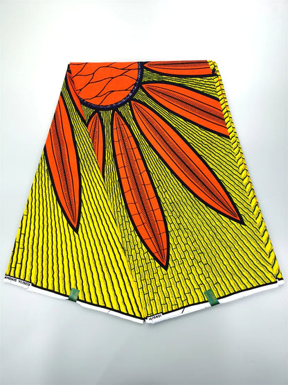 Dutch Ankara Wax Print Fabric High Quality Wax African Hollandais Fabric 100% Cotton Soft African Veritable Real Wax for Dress
