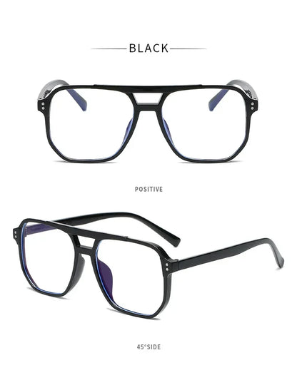 Transparent Computer Glasses Frame Women Men Anti Blue Light square Eyewear Blocking Glasses Optical Spectacle
