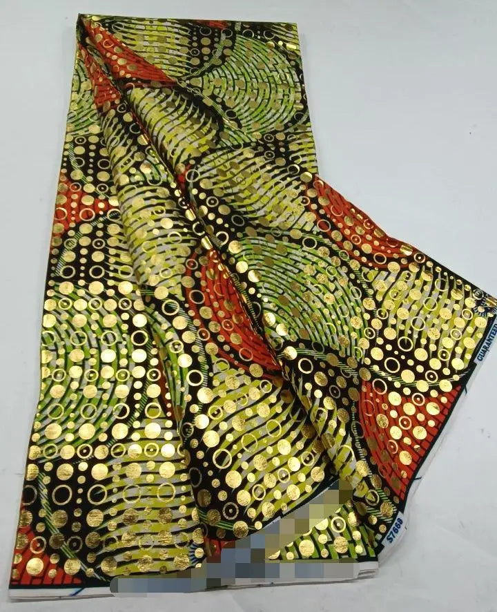 2022 New Hot Sale African Wax Fabric Cotton Material Nigerian Ankara Block Prints Batik Dutch High Quality Sewing Cloth