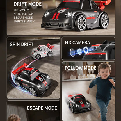 New 2026 Mini RC Car With FPV Camera Wifi With Screen Remote Control Follow Mode 2.4G Drift Car Racing RC Toy Gift For Children