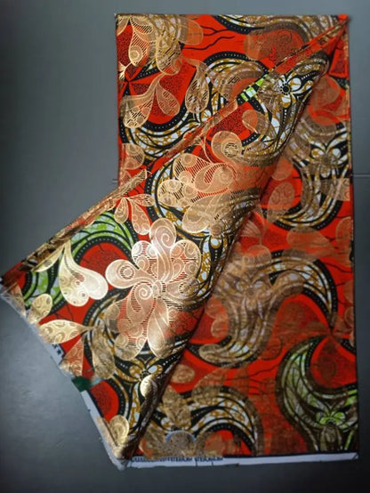 2022 New Hot Sale African Wax Fabric Cotton Material Nigerian Ankara Block Prints Batik Dutch High Quality Sewing Cloth