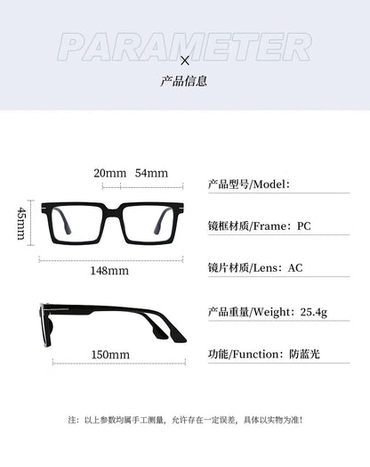 Square Women Reading Eyeglass Fashion Progressive Glasses Man's Myopia Eyewear Customized Prescription Lenses