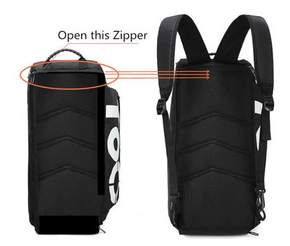 Fitness Bag Oxford Dry Wet Gym Bag Large Capacity Fitness Training Bag Shoe Compartment Wear-resistant for Men Women