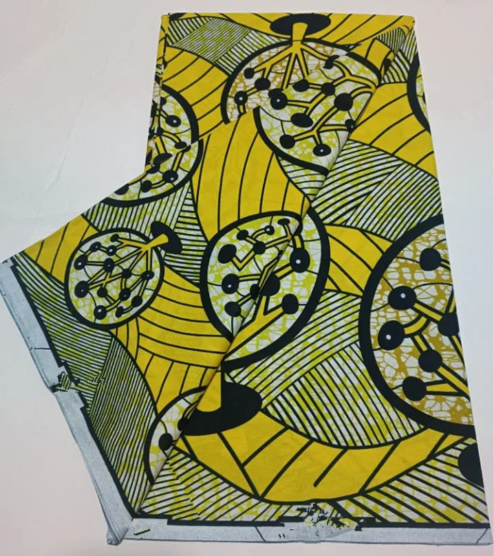 2023 Guaranteed Veritable Super Hollandais African Wax Fabric 100%Cotton 6 yards Original Ankara Block Print Pattern Africa
