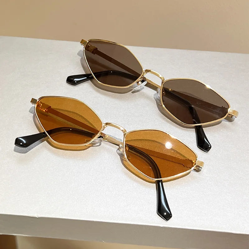 QVQV Fashion Diamond Shaped Cat Eyes Sunglasses Women Trendy Driving Sun Glasses 2026 New Luxury Brand Eyeglasses Outdoor