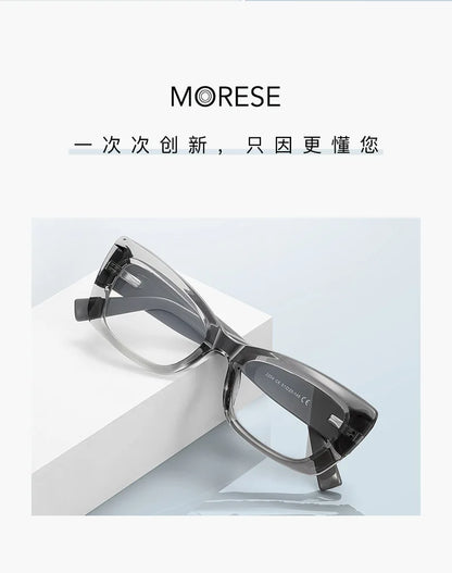 Classic Square Anti Blue Light Blocking Reading Glasses For Women Men Simple Thick Frame Design Myopia Prescription Glasses