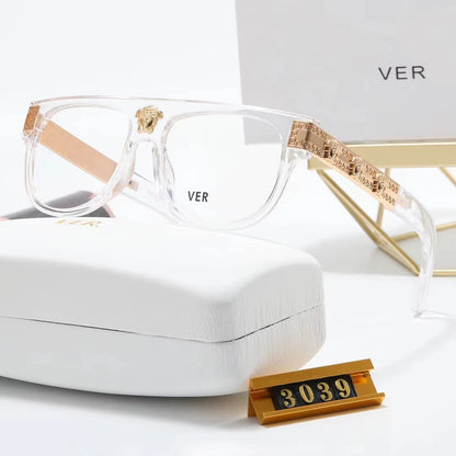 Fashionable Business Square Anti-Blue Light Glasses Personalized Light Luxury Brand Glasses Frame Support Optical Customization