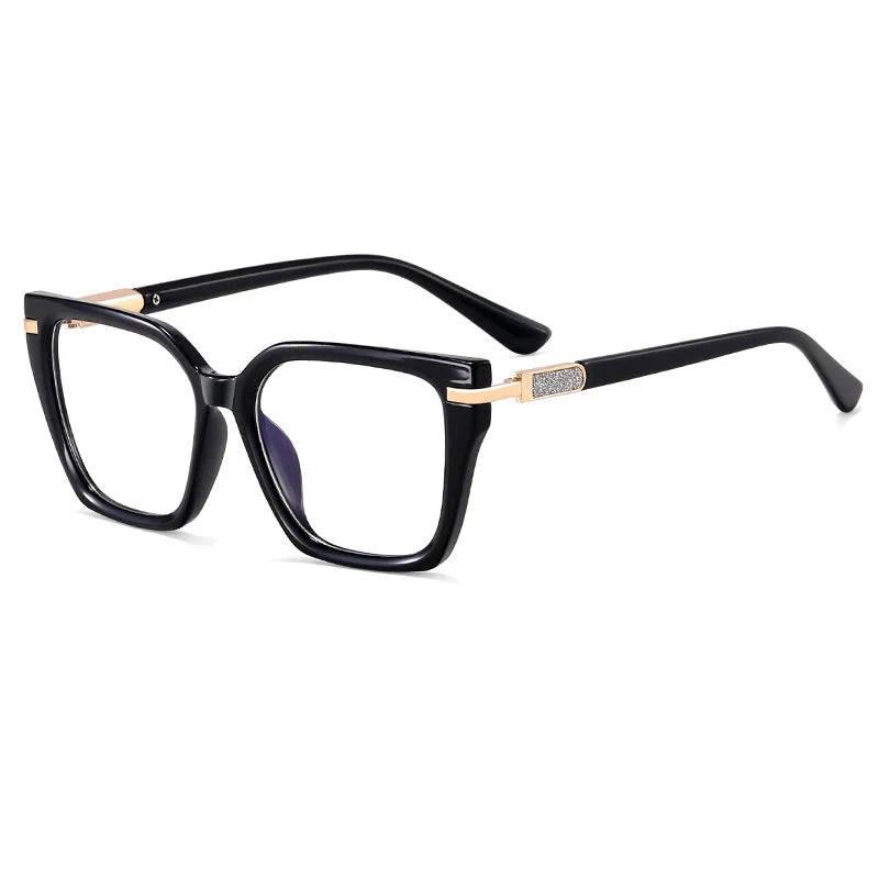 R57522 Women Tr90 Blue Light Blocking Glasses Frame Comfortable Spring Hinge Presbyopia Eyeglasses Customizable Diopters
