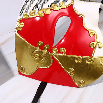 BONISKISS 2024 Men's Halloween Masquerade Mask Vintage Charm Venetian Phantom Of The Opera Half Face With Festive Party Look