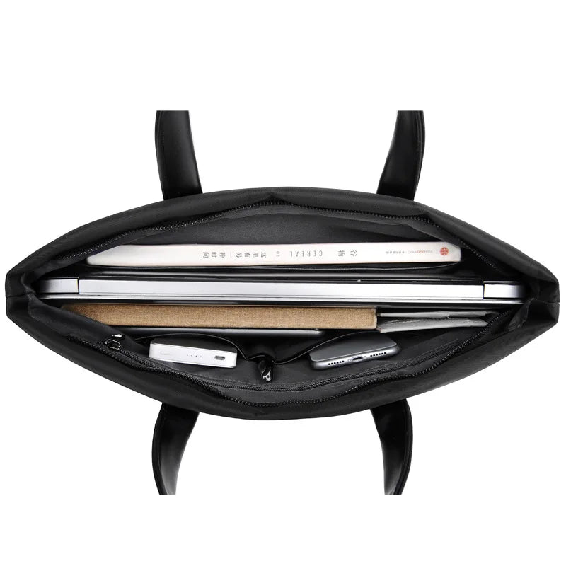 2024 New Briefcase Portable Document Backpack Large Capacity Business Men's Bag Computer Bag Public Document Bag