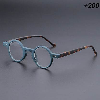 Men's and women's small round frame retro unique lightweight temples, suitable for daily office reading and shopping use