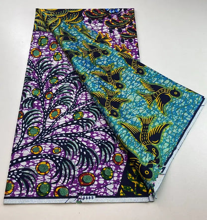 100%Certified Grand Super African Wax Nigerian GlitterGlam Gold Embellished Ankara Wax Printed Fabric Real Original For Sewing