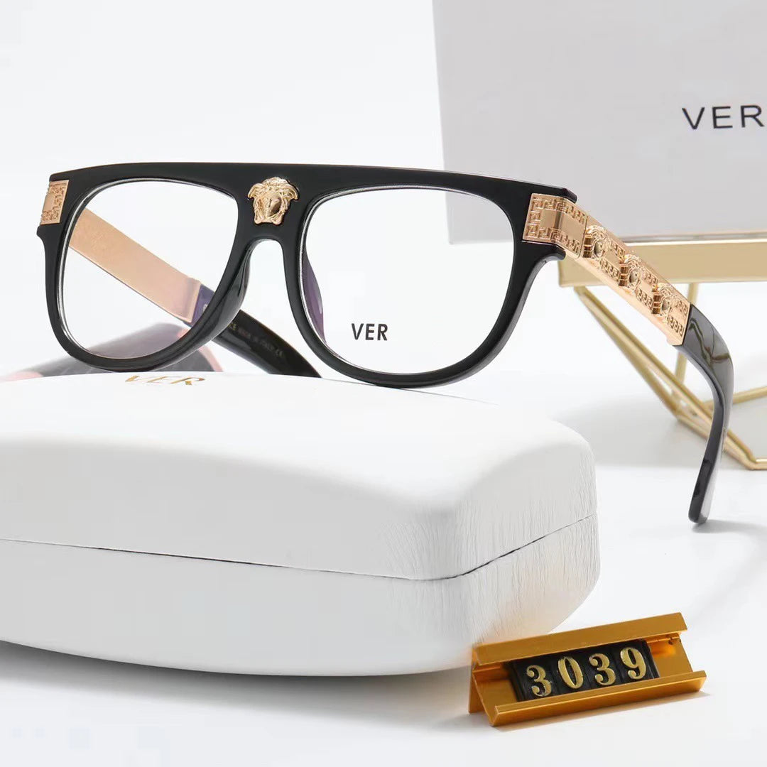 Fashionable Business Square Anti-Blue Light Glasses Personalized Light Luxury Brand Glasses Frame Support Optical Customization
