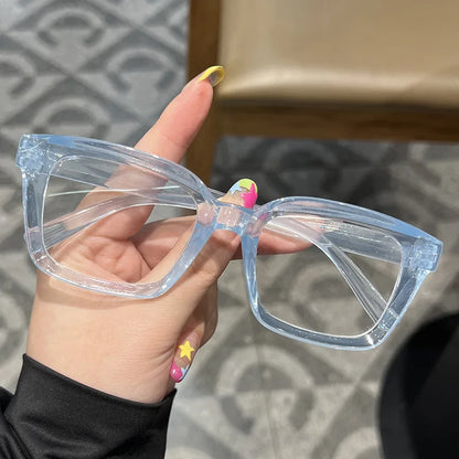 Transparent square Computer Glasses Frame Women Men Anti Blue Light Black Eyewear Blocking Glasses Optical Spectacle Eyeglass