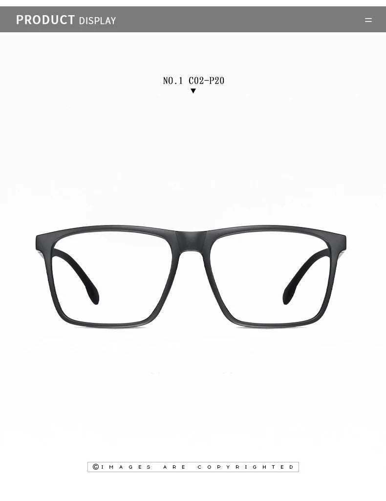 Men's Optical CR39 Lenses Myopia Presbyopic Eyewear Women Blue Light Blocking Prescription Reading Glasses TR90 Eyeglasses Frame