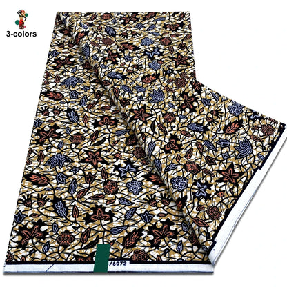 2025 Veritable Wax Guaranteed Real Wax Print Fabric dutch hollandais Pagne African Wax Fabric 6 yards