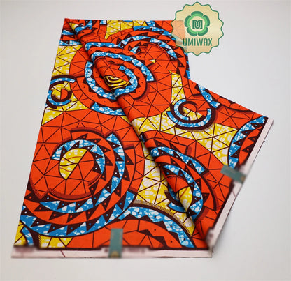 2025 Newest Veritable Original Super-W Guaranteed Dutch Hollandais Pagne Real Wax Print Fabric African Dress 100% Cotton 6 yard