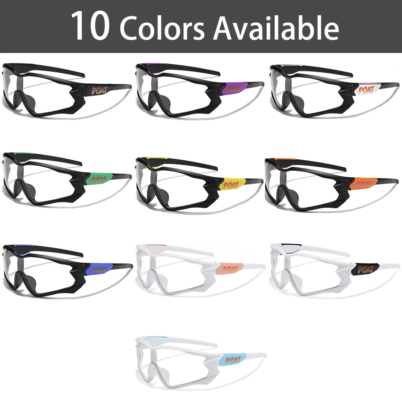 POAT Brand Photochromic Eyewear for Men Women MTB Bike Bicycle Cycling Fishing Running Glasses New Style Sunglasses Sports