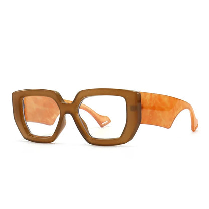 Brand Prescription Reading Glasses Frame Oversized Square Computer Transparent Women Eyeglasses Female Big Frame Optical Eyewear