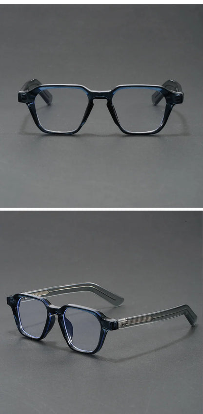 Men's Reading Glasses Blue Light Optical Lenses with Recipe Woman Vintage Tr90 Photochromic Lens Women's Eyeglasses with Frame
