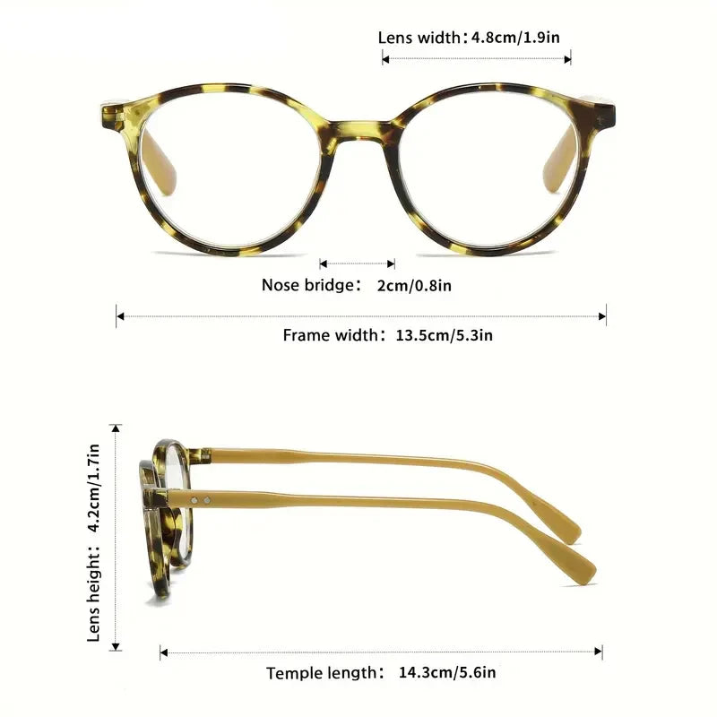 1-piece purple unisex stylish retro reading glasses, suitable for computer reading and places where magnification is needed