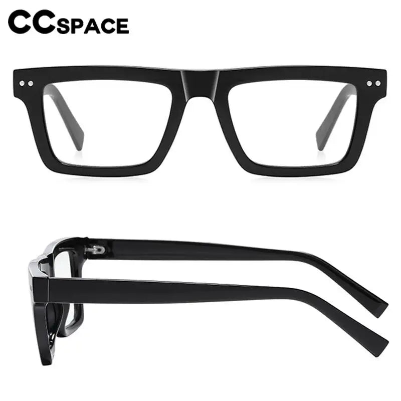 57176 Fashion Optical Spectacle Frames Men Popular Spring Hinge Glasses Frame Women Trend Square Transparent Eyeglass