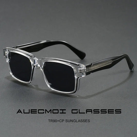 Vintage Punk Square Sunglasses For Men Women Big Frame Luxury Brand Designer Outdoor Driving Popular Oversized Shades UV400