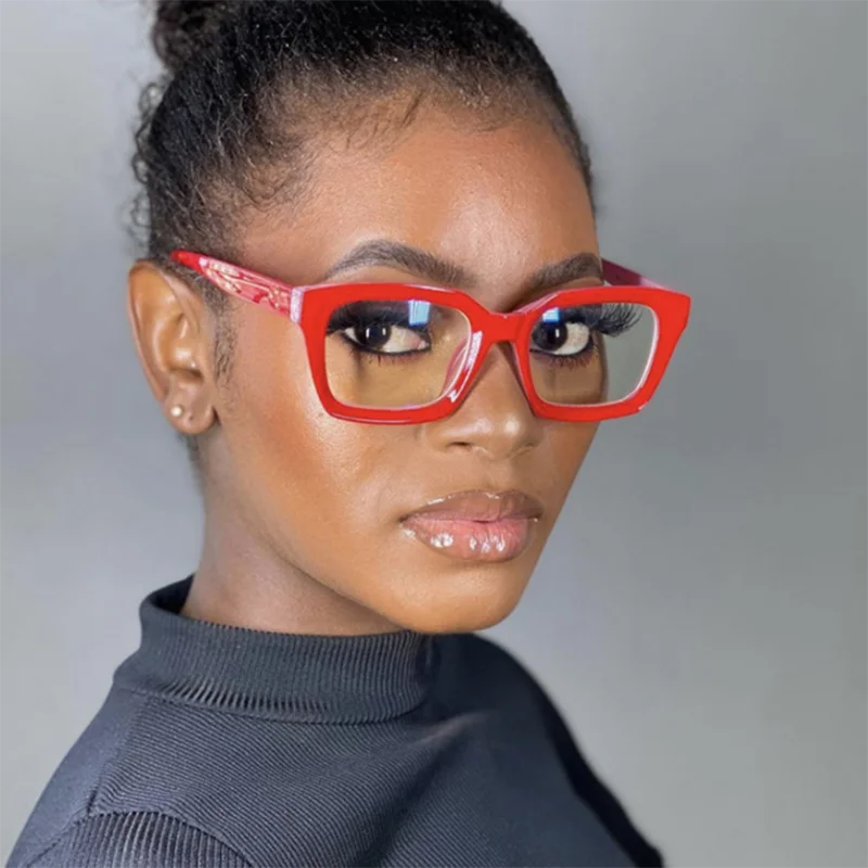 Retra Square Concave Frame Clear Lens Glasses Ultra Light Myopia Nerd Spectacles Degree 0 -0.5 -1.0 -2.0 -3.0 -4.0 to -6.0