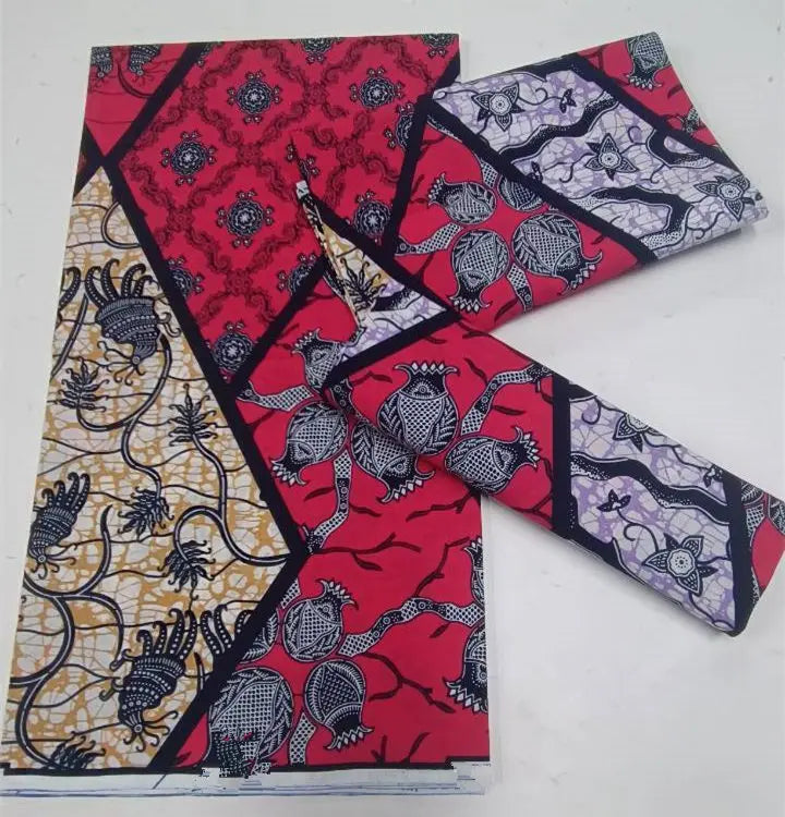 Grand Super Original African Wax Fabric High Quality Nigerian Print Ankara Fabric For Sewing 6 Yard Women Dress 100% Cotton