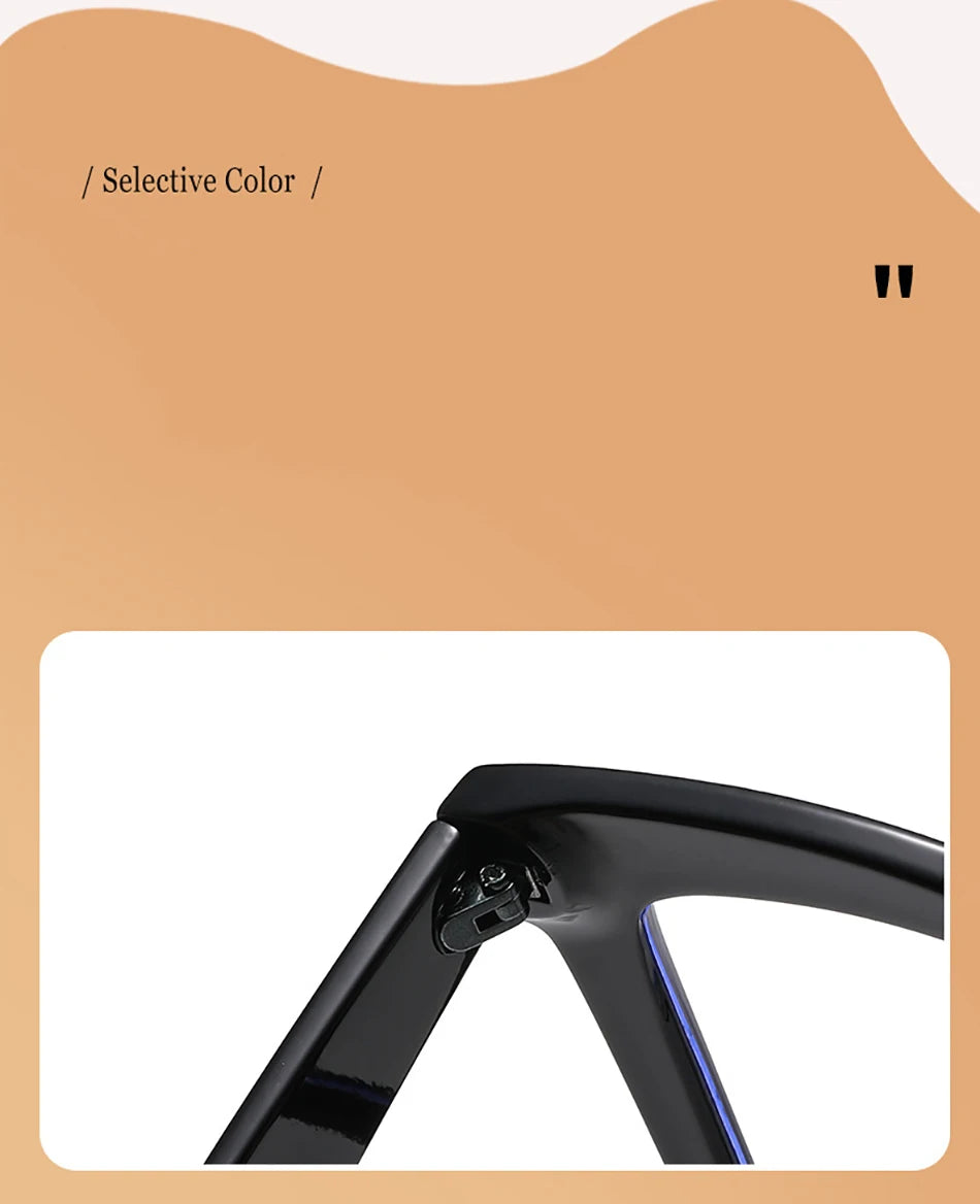 Big Frame Reading Glasses Classic Black Square Blocking Blue Light Computer Presbyopia Eyeglasses Goggle+1.0...+4.0 Unisex