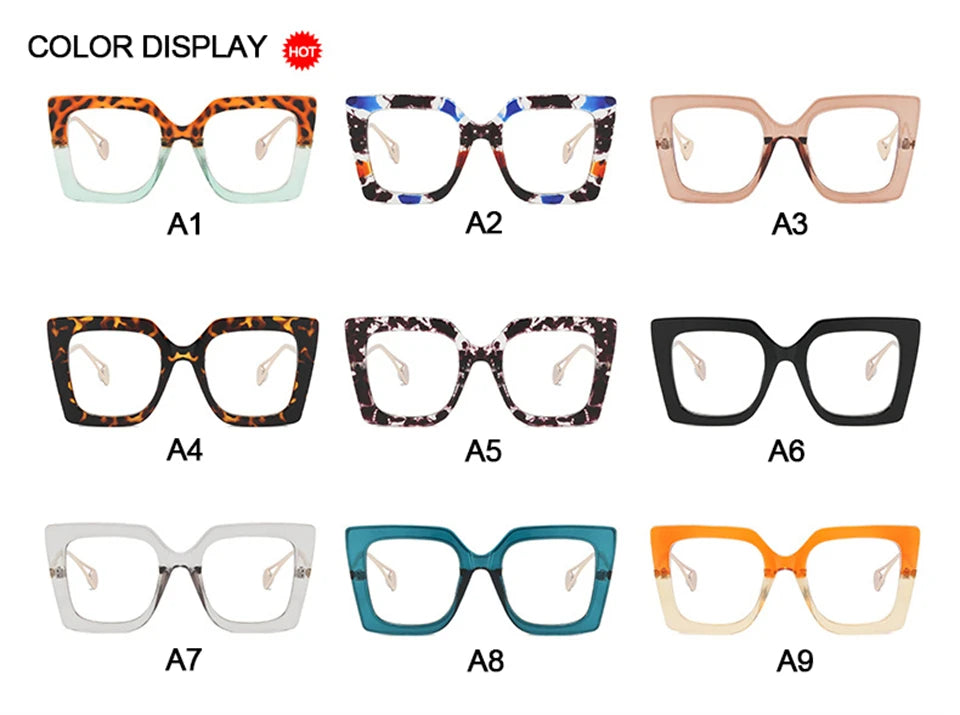 Vintage Transparent Square Glasses Frame Women Men Clear Glasses Optical Eyeglasses Frame Lens Spectacle Frame Unisex Anti Blue