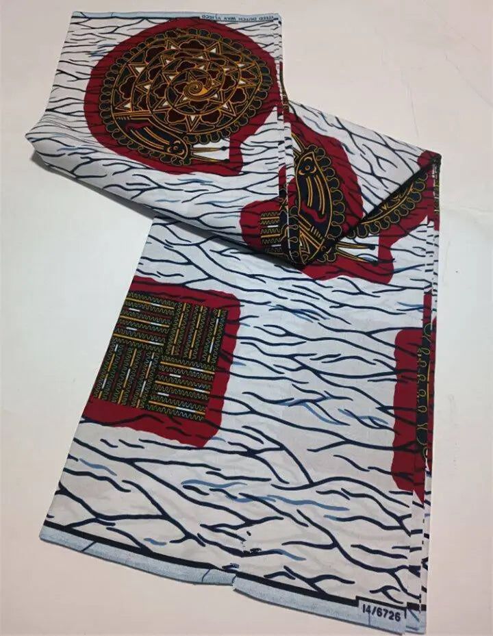 Style Pagne Guaranteed Veritable Original African Real Wax Fabric For Party Dresses Ankara Wax Print Fabric 100% Cotton Ghana