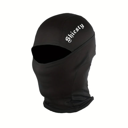 3pcs/2pcs/1pc English Letter Print Men's and Women's Balaclava Single Hole Full Face Neck Protection Mask Suitable for Outdoor
