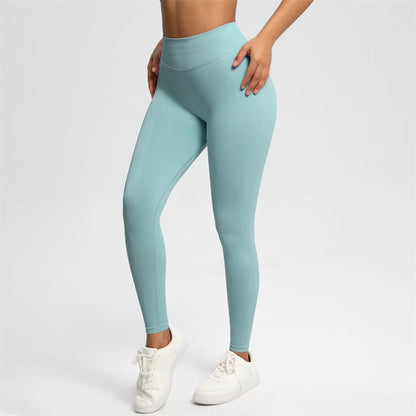 2025 Bum Shaping Leggings Impact Women Seamless Sports Yoga Pants Low Ribbed Band Gym clothes Fitness Workout Scrunch Butt Tight