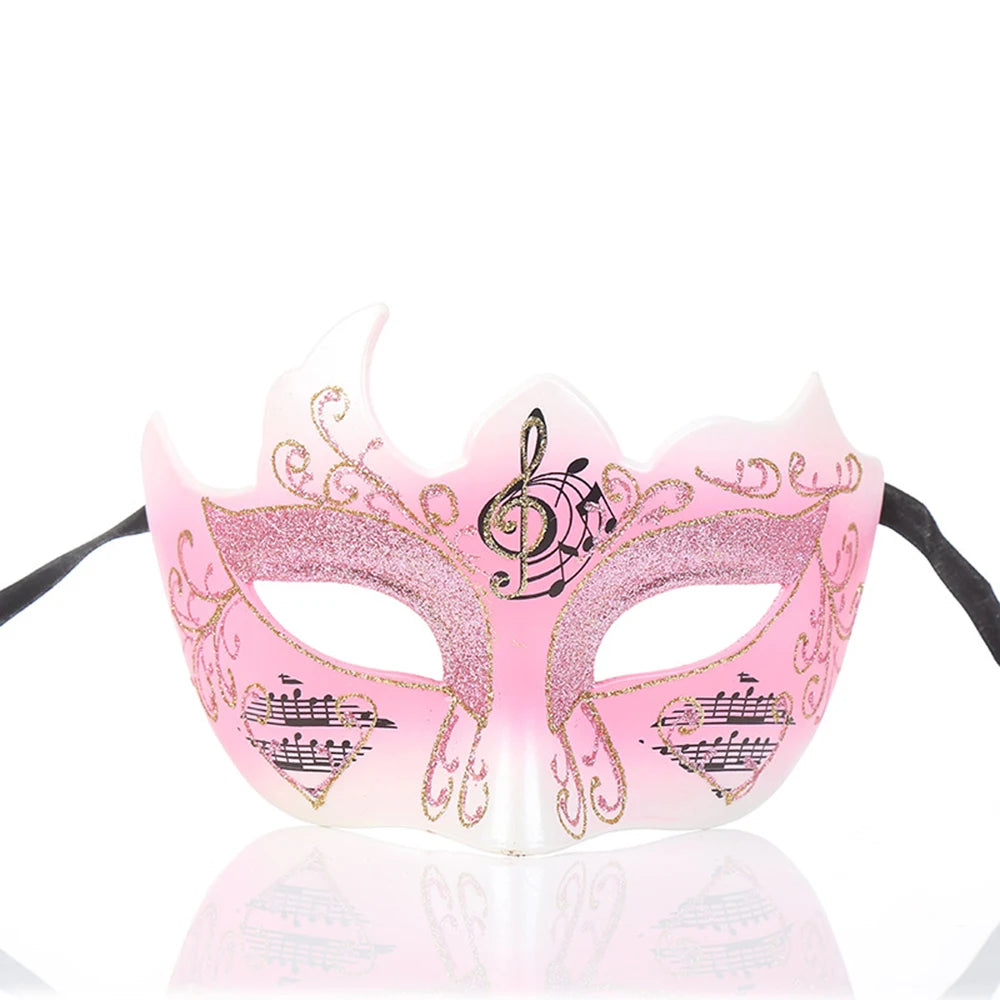 Vintage Style Painted Female Venetian Mask for Masquerade Carnival Halloween Costume Party Grand Events Cosplay Male Face Masks