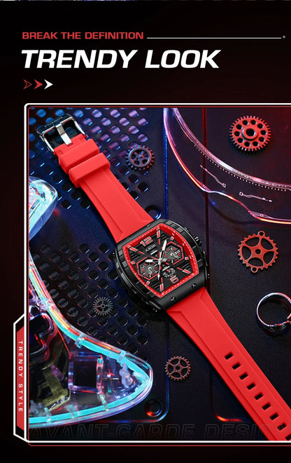 Relogio Masculino LIGE Men Watch Luxury Waterproof Quartz Wristwatch Raise Wrist Luminous Date Sports Silicone Clock Man Watches