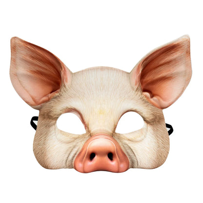 Animal Mask 3D Realistic Half Face Mask Halloween Carnival Masquerade Birthday Party Game Cosplay Costume Accessories Props