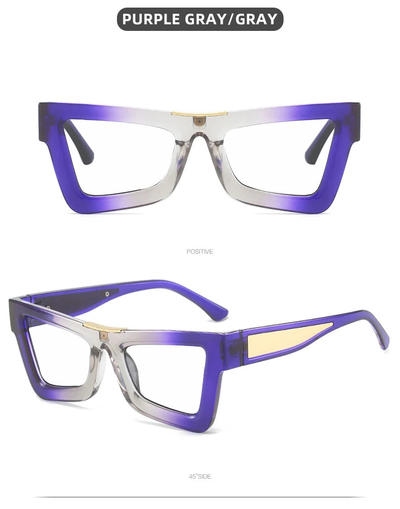 Fashion Personality Colorful Cat Eye Reading Glasses Women Men Luxury Big Frame Anti Blue Light Glasses Presbyopia Eyeglasses