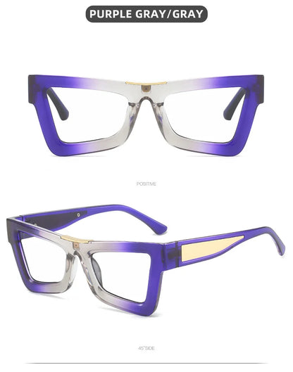 Fashion Personality Colorful Cat Eye Reading Glasses Women Men Luxury Big Frame Anti Blue Light Glasses Presbyopia Eyeglasses