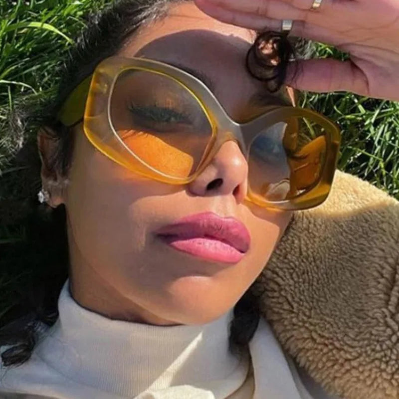 Oversized Reading Glasses Women Luxury Brand Designer Cat Eye Chunky Glasses Anti Blue Light Customised Prescription Glasses