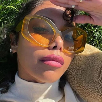 Oversized Reading Glasses Women Luxury Brand Designer Cat Eye Chunky Glasses Anti Blue Light Customised Prescription Glasses