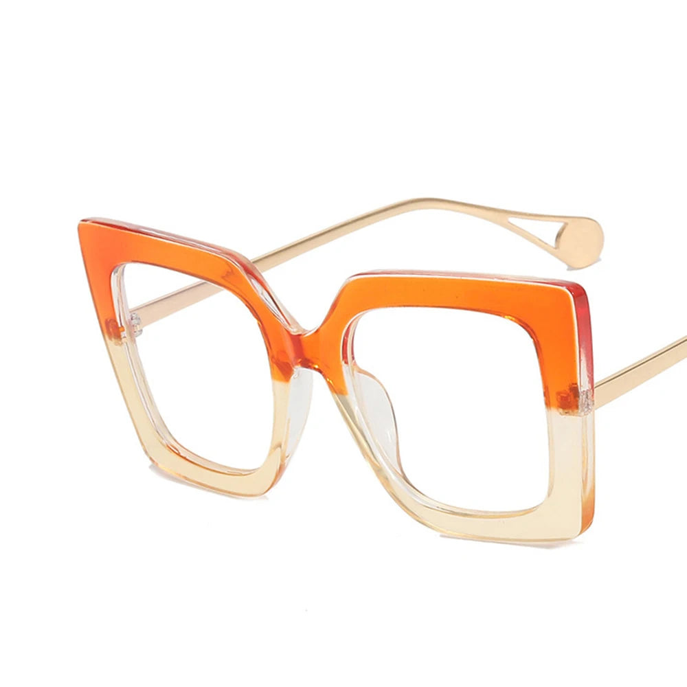 Vintage Transparent Square Glasses Frame Women Men Clear Glasses Optical Eyeglasses Frame Lens Spectacle Frame Unisex Anti Blue
