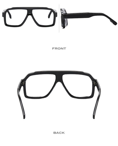 Retro Men Pilot Reading Glasses Fashion Brand Big Frame Anti Blue Light Presbyopia Eyeglasses Women Square Prescription Glasses