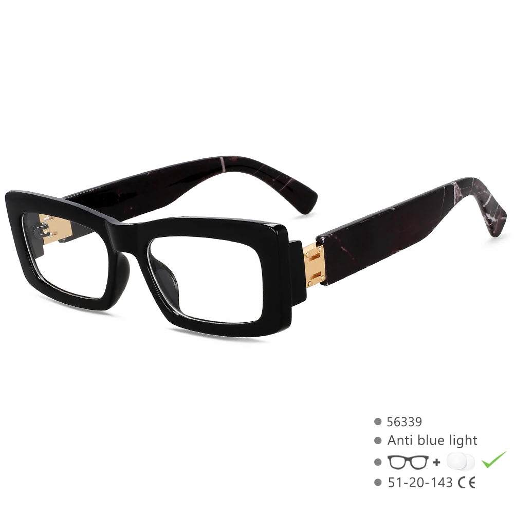 R56339 Women's Square Cat Eye Reading Eyes +1.00 +1.50 +2.00 Modern Small Frame Retro Presbyopia Glasses