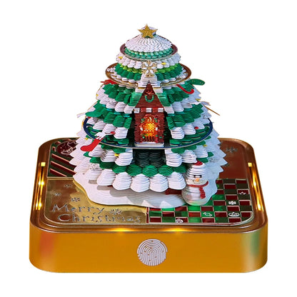 2026 3D Calendar Memo Pad Led Time Piece Calendar Tree of Chakra Desk Calendar Paper Carving Sticky Calendar For Christmas Gifts
